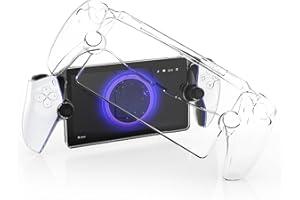 NUCNOK Custodia per Sony Playstation Portal Remote Player Cover,Custodia Protettiva in PC per Playstation Portal,Antiurto e AntiGraffio Case Rigida in PC,Playstation Portal Accessori,Trasparente