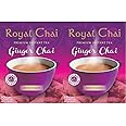 Royal Chai | Ginger Chai Sweetened | 10 Single Serving Sachets | Premium Instant Tea (Pack of 2)