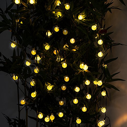 GRDE® Lichterkette Solar led Globe Garten Lichterkette Dekorative Beleuchtung Außenlichterkette Weihnachtsbeleuchtung Atmosphäre Lampen 2 Modi (Standby/Blinken)für Innner Außen, Gärten, Bäume, Traufe, Zaun, Geländer, Balkon, Weihnachten Hochzeit Geburtstag - 3