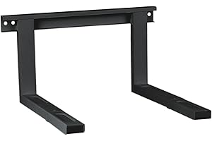 Puremounts Mwh-01 Supporto Universale/A Microonde per Montaggio a Parete Bracci di Estensione Regolabili in Lunghezza(385-535 Mm), Larghezza Braccio: 43 Cm, Capacità di Carico: Max. 35 Kg, Nero