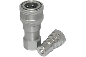 SUMMIT HYDRAULICS Kubota 7J612-66323 K2581-66220 Replacement Hydraulic Quick Coupler Set, 1/4” NPT