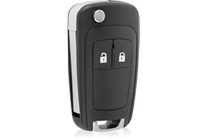 PAYFULLY Carcasa Llave de 2 Botones para Compatible con Chevrolet Aveo Matiz Cruze Captiva Spark Orlando Tra y Opel Astra J Insignia Corsa Meriva B Zafira C Mokka