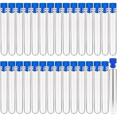 Provette In Plastica 1ml Con Tappo A Spinta &ndash; Scatola Da 20 Contenitori Per Polveri E Campioni