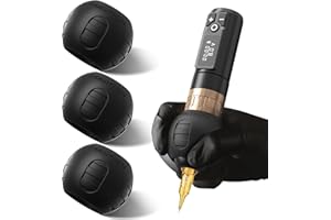 Ambition Funda de Agarre para Tatuajes de 54 mm, 3 Piezas de Silicona de Grado Alimenticio – Esterilizable a Alta Temperatura, Compatible con Máquinas Rotativas de 32–34 mm