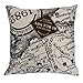Produktbild Moginp Kissenbezug KissenbezügeBettwäsche Sofa Pillowcase 45X45cm Home Decor kissenhülle Leinen Baumwolle (D)
