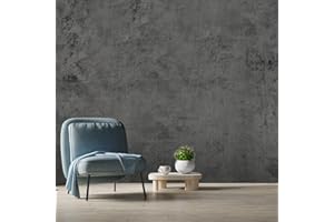 Bai You Mei Selbstklebende Tapete Betonoptik Tapete PVC Tapete wasserfest 10m*61cm Retro stil Vintage Tapete betonoptik Klebefolie Wandaufkleber Rolle für Wohnung Renovierung