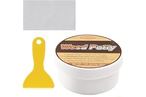 SEISSO Mastic À Bois Blanc 200G, Pour Combler Les Trous, Les Fissures, Réparer Les Rayures Du Bois, Les Dommages