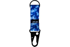 FFIVE - Llavero camuflaje militar digital - Llaves Multifuncional Colgar Mochila mosqueton poliester carabiner keychain