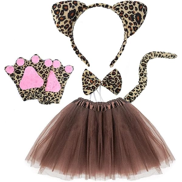 Puppy Headband Ears & Tail, Kid Or Adult Size Costume Kit