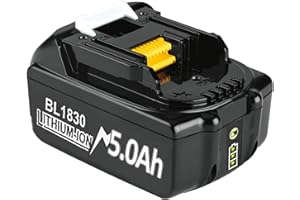 BONADGET 5.0Ah BL1850B Li-ion Replacement Battery Compatible with Makita 18V Batteries BL1850B BL1850 BL1860 BL1860B BL1840 BL1830 BL1820 BL1835 BL1845 LXT-400 with LED Indicator