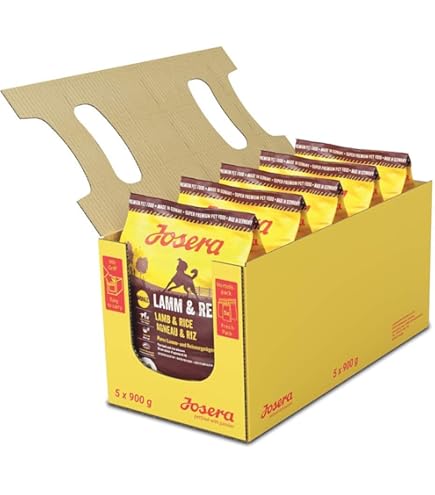 JOSERA Festival (5 x 900 g) | Adult | Premium Trockenfutter fr  ausgewachsene whlerische Hunde | Lachs & Geflgel | in leckerem  Soenmantel auch zum Einweichen | weizenfrei | Hundefutter| 5er Pack :  Amazon.de: Haustier