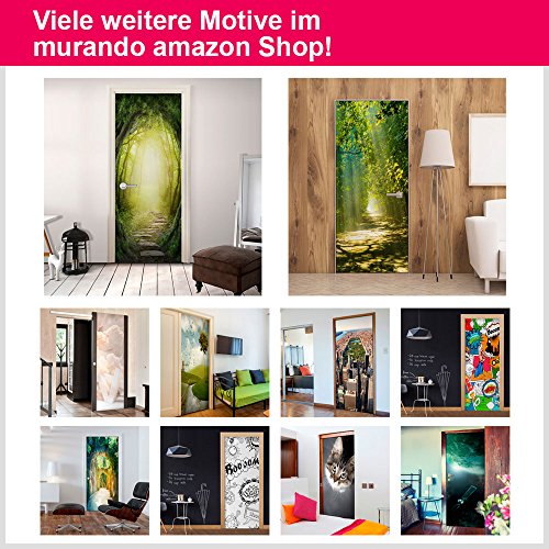 Türtapete Selbstklebend ! XL 80×210 cm ! Premium Vliesleinwand mit Samt Haptik! selbstklebende Premium Folie – leicht zu verkleben ohne Blasen ! Fototapete Tapete Türpanel Türposter Türaufkleber Türsticker Tür Foto Bild Design Sauna braun n-B-0022-a-d - 4