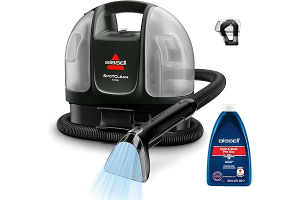 BISSELL SpotClean Mini Shampouineuse Filaire, Nettoyeur Tapis Portable, Idéal pour les Nettoyages Rapides, Compact et Léger, Élimine les Taches en Voiture, Bateau, Canapé et Plus Encore, 41491