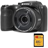 KODAK Pixpro Astro Zoom AZ255 + 32GB SD Memory Card - 16MP Digital Bridge Camera, 25X Zoom, 1080p HD Video, 24mm Wide Angle,