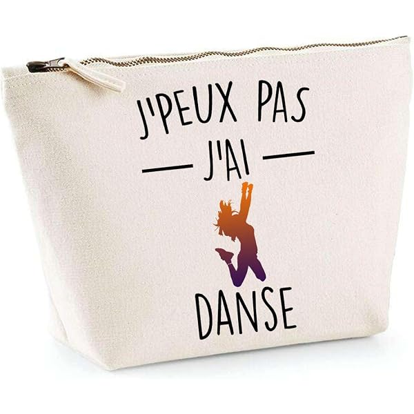 Tote Bag 'Je Peux Pas' Noir - Coton, Message Humoristique - Idée Cadeau Danse, Anniversaire - Planetee