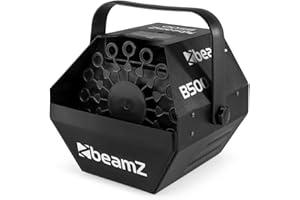 Beamz B500 Professional Bubble Maker Machine for DJ Sets, Parties and Kid Events, High-Output 550ml Tank, Adjustable Bracket, Durable Lightweight Design