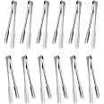 Pinces à Glaçons Acier Inoxydable - Lot De 15 - 15cm - Pour Bar, Cuisine, Barbecue