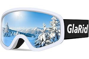 GlaRid Skibrille für Kinder, Snowboard Brille für Kinder, Ski Goggles Kinder Schneebrille Anti-Fog 100% UV400 Schutz
