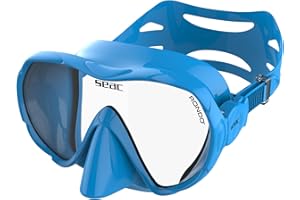 SEAC Rondò, Maschera Frameless Monovetro in Silicone per Immersione e snorkeling, Volume Ridotto, Idrodinamica, Ultraleggera