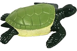 Deluxebase Mini Animal Adventure Repliche - Tartarughe marine dipinte a mano realistiche piccole tartarughe in plastica, modello di fauna selvatica dettagliata per bambini, giochi allo zoo, bomboniere