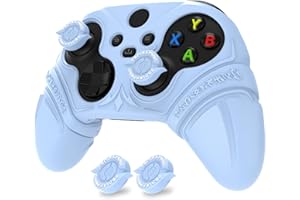 PlayVital Cover Controller per Xbox Series X/S Joystick, Custodia Skin Silicone Grip Antiscivolo & Copri Levette Analogiche & Adesivi per Xbox Core Wireless Controller, Runes, Blu