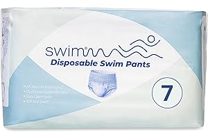 Swimmm – Pannolini Piscina – Taglia 7 – 18-30 kg – 36 Pezzi – Discreti, Traspiranti e Delicati sulla Pelle – Pannolini da nuoto per bambini – Igiene e Protezione in Acqua