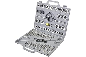 TOOLCRAFT TO-7199877 Gewindeschneidsatz 45teilig HSS metrisch M6, M8, M10, M12, M14, M16, M18, M20, M22, M24