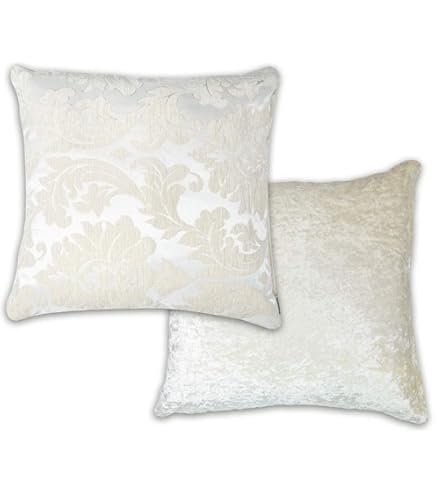 Emma Barclay Eden - Funda De Cojín Jacquard En Color Crema - 17 X 17 (43 X 43 Cm