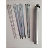 Mobilreyon Mangal Seti (50 Cm)- 6 Adana Kebap Şişi,6 Adet Ciğer,6 Adet Kuşbaşı, Şiş Kabı