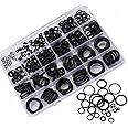 CuiCanfla 24 Sizes 400 Pcs Rubber O-Ring Assortment Kit, Rubber O Ring Set,Sealing Gasket Washer Assortment Set, for Automotive Faucet Pressure Plumbing Sealing Repair, Air or Gas Connections and Heat