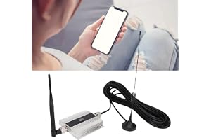 ZDETGU Mobiltelefonsignalförstärkare Förstärkare för DCS 1800MHz med 60 ± 3dB Uplink 65 ± 3dB Nedlänksförstärkning för Hemmakontorsbutik (EU)