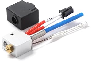 PENNLE Hotend de Repuesto para Impresora 3D Any-cubic Kobra 2, Compatible con Kobra Plus/Max/Pro/Neo, Cabezal de Impresión J-Head con Funda de Silicona, 0,4mm Boquilla, Cartucho Calefactor de Cerámica de 24V