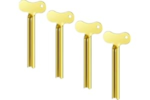 Mecmbj Squeezer Tube, Manuale Spremi Tubetto, Spremi Dentifricio Manuale Metallo 4 Pezzi, tubo vuoto per dentifricio, Dentifricio Spremi tubi per vernici, creme, senape