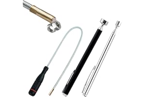 VEGCOO 3Pcs Herramientas de Recogida Iman Flexible Telescópicas Magnéticas 1.5LB 3LB 5LB, Herramientas Taller Mecanico Iman Telescopico Recogedor Magnético Para Recoger Piezas