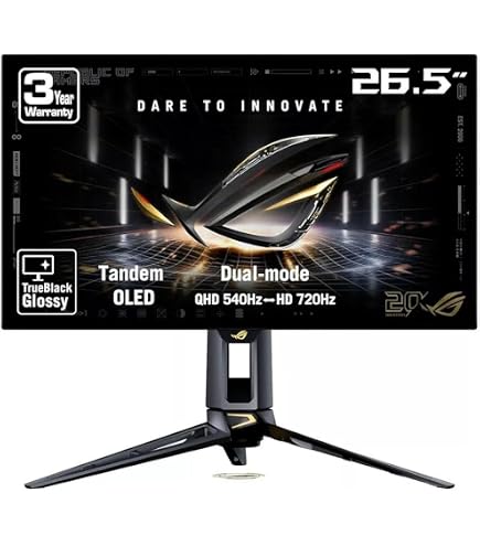 LG 27GR95QE-B UltraGear OLED 27 inç QHD Oyun Monitörü, 240 Hz