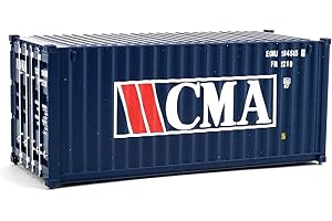 Walthers SceneMaster Ho Scale Model of CMA (Blue, White, Red) 20' Corrugated Container