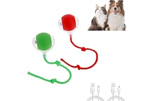 Guniata Giocattolo Interattivo per Gatti,Palla Interattiva per Cani,Palla Elettrica per Domestici,4 Modalità di Funzionamento,Gioco Cani e Gatto Interatti (2 Pezzi)