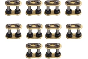 MOTOMASTER Motorcycle Chain Link 428 With O-ring (10 pcs) Compatible with Universal/Honda/Yamaha/BMW/Kawasaki/Indian/Suzuki/Ducati/Victory/Triumph/KTM/Aprilia