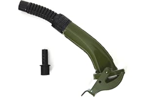 BW Bec verseur flexible pour bidon de carburant en métal 5/10/20 litres Flex Standard avec support pour bidon de 5 l Vert olive RAL 6003 Fabriqué en Europe