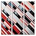 Produktbild JP London 3 Panels bei 16 in von 48 in ltcnv1 X 720131 JPL und Gilbert Claes Geschenk mo-za Murano Glas Art Deco Hot Farbe Triptychon 3 große insgesamt Schwerer Galerie Wrap Leinwand, extra groß