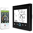 MOES WiFi AC Smart Thermostat 4 Pipe, WiFi Central Air Conditioner Temperature Controller, 3 Speed 95-240V/AC, Tuya Smart Life App Control, With Amazon Alexa Echo Google Home Support, Black