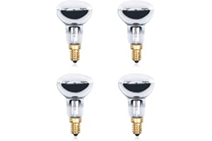 Luxvista E14 R50 Dimmerabile SES Lampadina Riflettore, Lampadina a Faretto Ricambio Luce Calda 2700K, 4-Pezzi