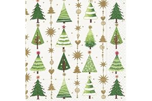 SERVIETTEN WEIHNACHTEN 20 Servietten Viele grüne B?ume/Weihnachten/Tanne 33x33cm