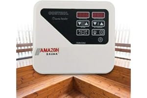 Futchoy Sauna Digital Controller 40-105°C Saunaofen Adjustable 3-9KW Sauna Heater with Display External Sauna Control Unit for Sauna Oven