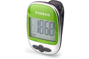 PINGKO Podomètre, Marche, Suivi Précis du Nombre De Pas, Portable, Sport, Podomètre Compteur De Pas/Distance/Calories, Fitness Tracker, Compteur de Calories