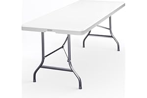 Casaria® Table de Camping Pliante Plastique rectangulaire Table de Jardin Pique-Nique 8 Personnes intérieur extérieur