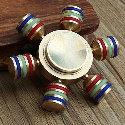Sunwaly The Anti-Anxiety 360 Spinner Helps Focusing Fidget Toys Premium Quality Copper Focus Toy for Kids & Adults - Best Stress Reducer Relieves ADHD Anxiety and Boredom Cube Bearing