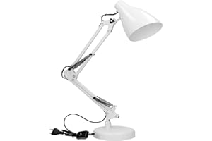 Virone DIAN lampa biurkowa E27 60 W mocowanie stalowe (biała)