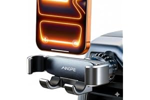 AINOPE Phone Holder Car Ventilation, [Hook Clip Design] Car Phone Holder [One Hand Operation] Phone Holder Car Auto Accessories Compatible with iPhone 16 15 Pro Max Samsung Galaxy S25 Ultra S24