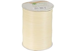 PRÄSENT C.E. Pattberg Nastro biodegradabile, Rayon, Giallo Chiaro, 100 Meter Spool, unità
